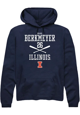 Paige Berkmeyer  Rally Illinois Fighting Illini Mens Navy Blue NIL Sport Icon Long Sleeve Hoodie