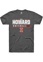 Zoie Howard  Illinois Fighting Illini Dark Grey Rally NIL Stacked Box Short Sleeve T Shirt
