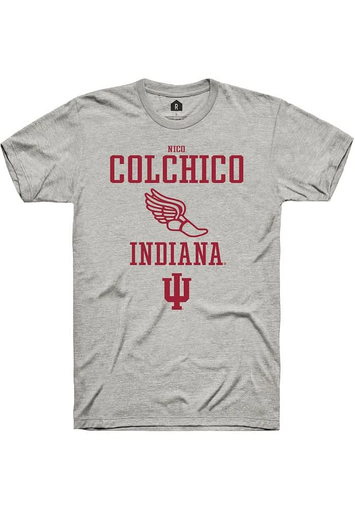Nico Colchico Indiana Hoosiers Ash Rally NIL Sport Icon Short Sleeve T Shirt