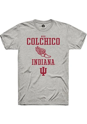 Nico Colchico  Indiana Hoosiers Ash Rally NIL Sport Icon Short Sleeve T Shirt