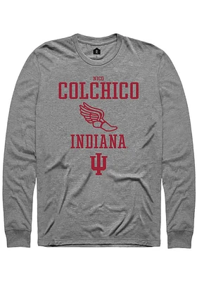 Nico Colchico  Indiana Hoosiers Graphite Rally NIL Sport Icon Long Sleeve T Shirt