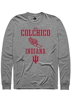 Nico Colchico  Indiana Hoosiers Graphite Rally NIL Sport Icon Long Sleeve T Shirt