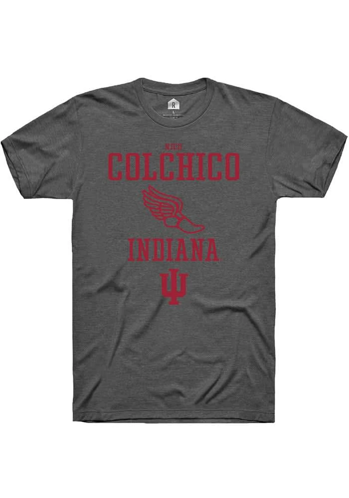 Nico Colchico Indiana Hoosiers Dark Grey Rally NIL Sport Icon Short Sleeve T Shirt