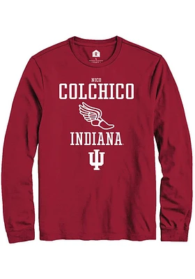 Nico Colchico  Indiana Hoosiers Red Rally NIL Sport Icon Long Sleeve T Shirt