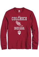 Nico Colchico  Indiana Hoosiers Red Rally NIL Sport Icon Long Sleeve T Shirt