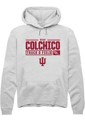 Nico Colchico Rally Indiana Hoosiers Mens NIL Stacked Box Long Sleeve Hoodie