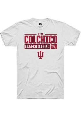 Nico Colchico Indiana Hoosiers Rally NIL Stacked Box Short Sleeve T Shirt