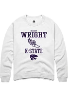 Delaney Wright Rally K-State Wildcats Mens NIL Sport Icon Long Sleeve Crew Sweatshirt