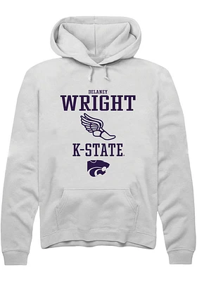 Delaney Wright Rally K-State Wildcats Mens NIL Sport Icon Long Sleeve Hoodie