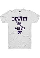 Lindsey DeWitt  K-State Wildcats White Rally NIL Sport Icon Short Sleeve T Shirt