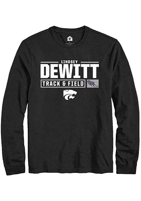 Lindsey DeWitt K-State Wildcats Rally NIL Stacked Box Long Sleeve T Shirt