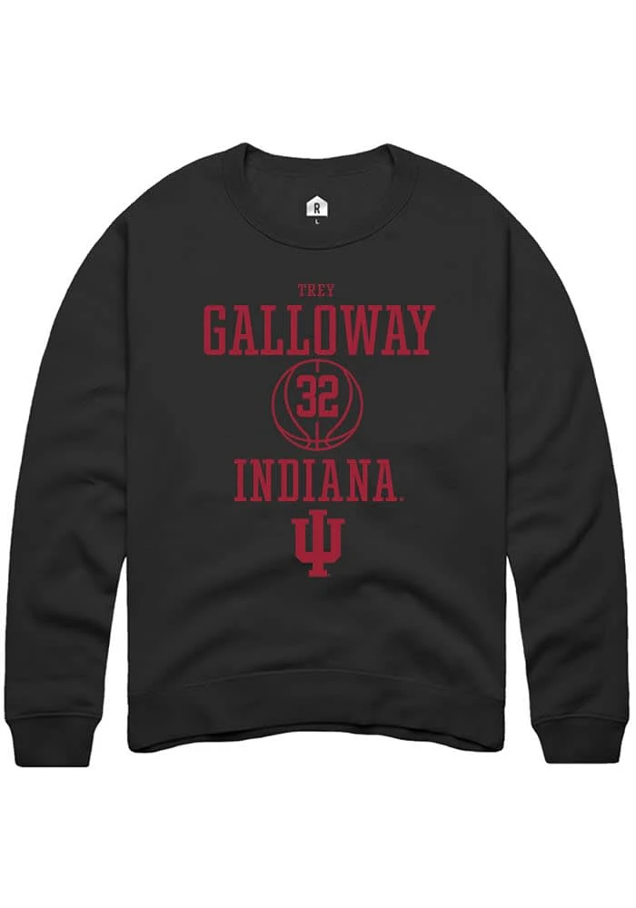 Trey Galloway Rally Indiana Hoosiers Mens NIL Sport Icon Long Sleeve Crew Sweatshirt