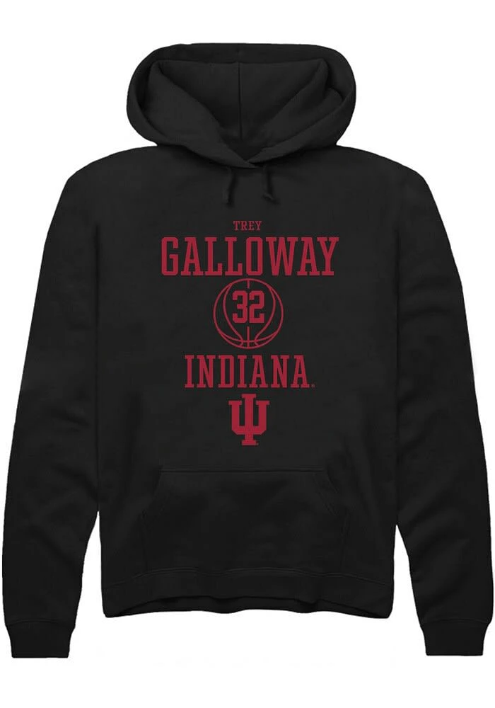Trey Galloway Rally Indiana Hoosiers Mens Black NIL Sport Icon Long Sleeve Hoodie