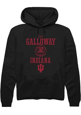 Trey Galloway  Rally Indiana Hoosiers Mens Black NIL Sport Icon Long Sleeve Hoodie
