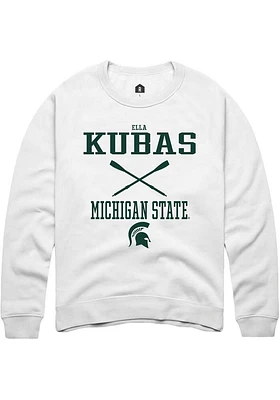 Ella Kubas Rally Michigan State Spartans Mens NIL Sport Icon Long Sleeve Crew Sweatshirt