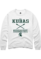 Ella Kubas Rally Michigan State Spartans Mens NIL Sport Icon Long Sleeve Crew Sweatshirt