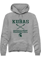 Ella Kubas  Rally Michigan State Spartans Mens Graphite NIL Sport Icon Long Sleeve Hoodie