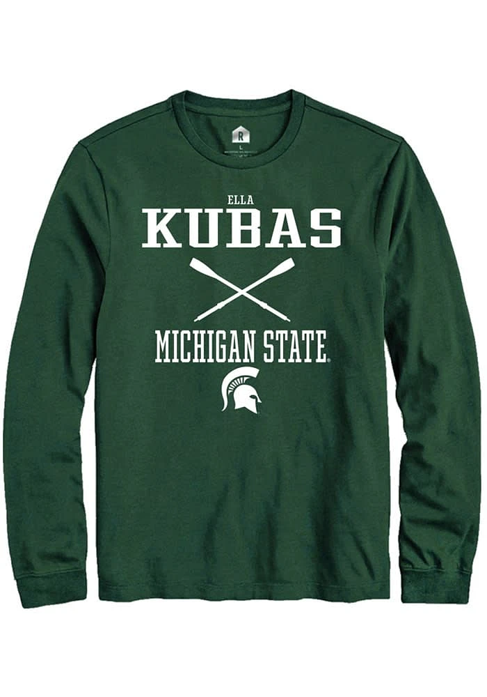 Ella Kubas Michigan State Spartans Rally NIL Sport Icon Long Sleeve T Shirt