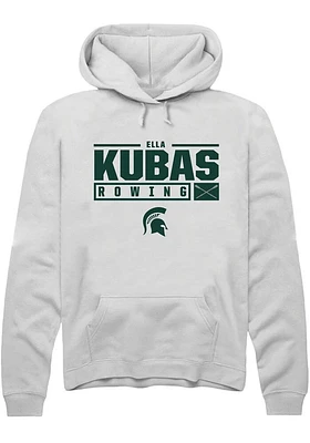Ella Kubas Rally Michigan State Spartans Mens NIL Stacked Box Long Sleeve Hoodie