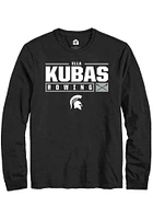Ella Kubas  Michigan State Spartans Black Rally NIL Stacked Box Long Sleeve T Shirt