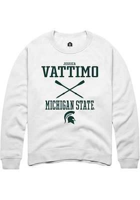 Jessica Vattimo Rally Michigan State Spartans Mens NIL Sport Icon Long Sleeve Crew Sweatshi