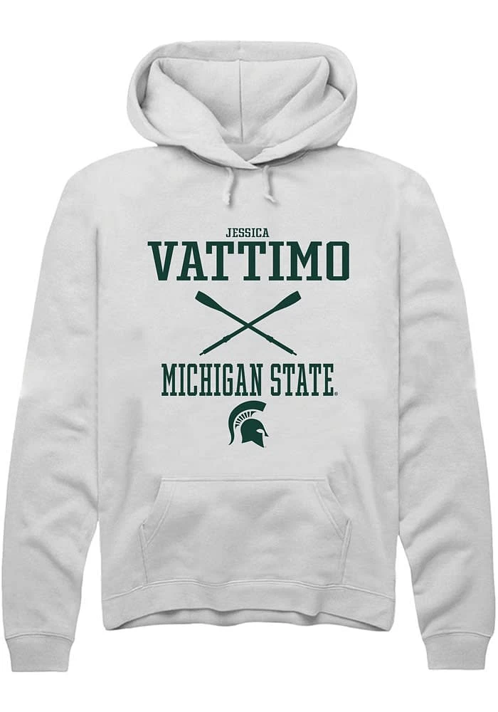 Jessica Vattimo Rally Michigan State Spartans Mens NIL Sport Icon Long Sleeve Hoodie