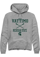 Jessica Vattimo  Rally Michigan State Spartans Mens Graphite NIL Sport Icon Long Sleeve Hoodie