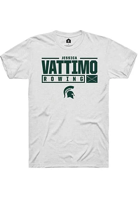 Jessica Vattimo Michigan State Spartans Rally NIL Stacked Box Short Sleeve T Shirt
