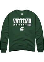 Jessica Vattimo Rally Michigan State Spartans Mens NIL Stacked Box Long Sleeve Crew Sweatsh