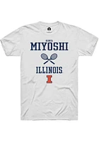 Kenta Miyoshi  Illinois Fighting Illini White Rally NIL Sport Icon Short Sleeve T Shirt