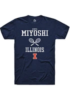 Kenta Miyoshi  Illinois Fighting Illini Navy Blue Rally NIL Sport Icon Short Sleeve T Shirt