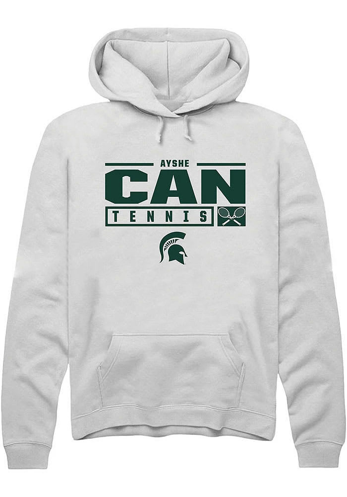 Ayshe Can Rally Michigan State Spartans Mens NIL Stacked Box Long Sleeve Hoodie