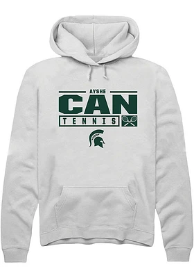 Ayshe Can Rally Michigan State Spartans Mens NIL Stacked Box Long Sleeve Hoodie
