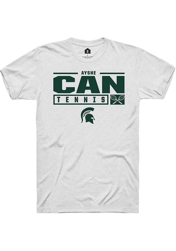 Ayshe Can Michigan State Spartans Rally NIL Stacked Box Short Sleeve T Shirt