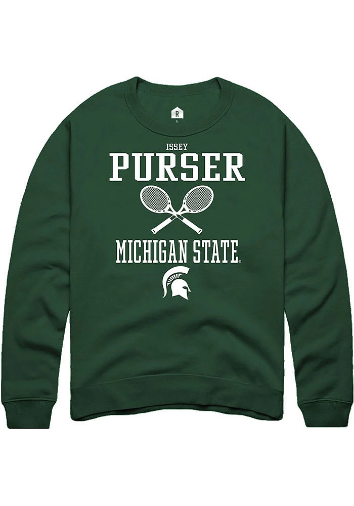 Issey Purser Rally Michigan State Spartans Mens NIL Sport Icon Long Sleeve Crew Sweatshirt