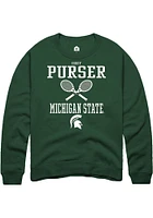 Issey Purser Rally Michigan State Spartans Mens NIL Sport Icon Long Sleeve Crew Sweatshirt