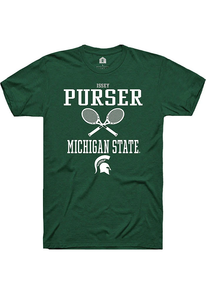 Issey Purser Michigan State Spartans Rally NIL Sport Icon Short Sleeve T Shirt