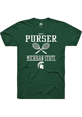Issey Purser Michigan State Spartans Rally NIL Sport Icon Short Sleeve T Shirt