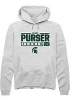 Issey Purser Rally Michigan State Spartans Mens NIL Stacked Box Long Sleeve Hoodie
