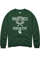 Makenna Martinez Rally Michigan State Spartans Mens NIL Sport Icon Long Sleeve Crew Sweatsh