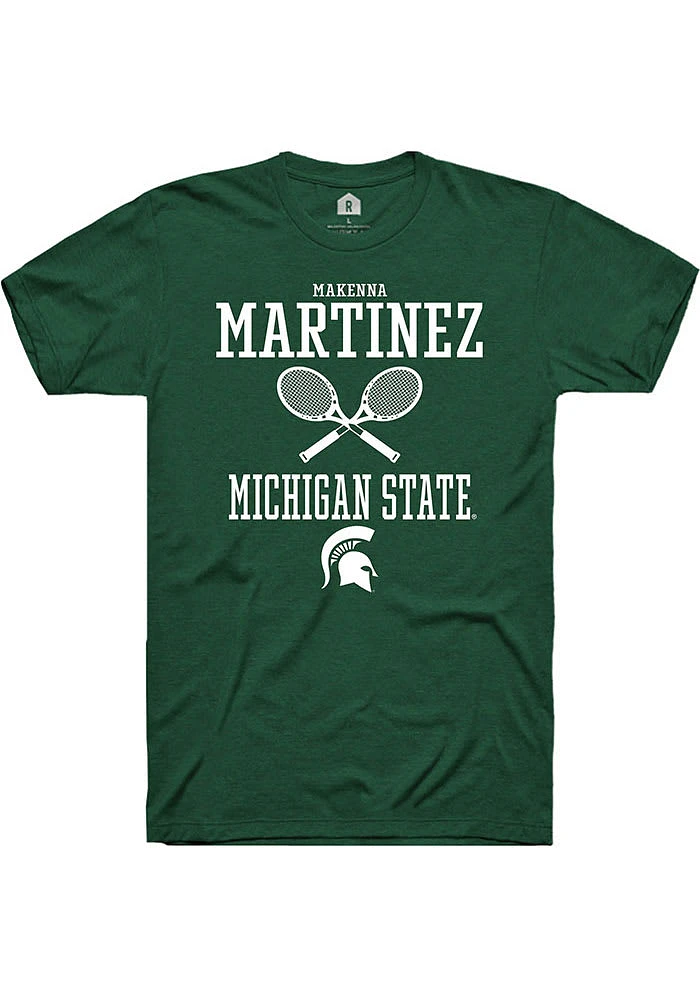 Makenna Martinez Michigan State Spartans Rally NIL Sport Icon Short Sleeve T Shirt