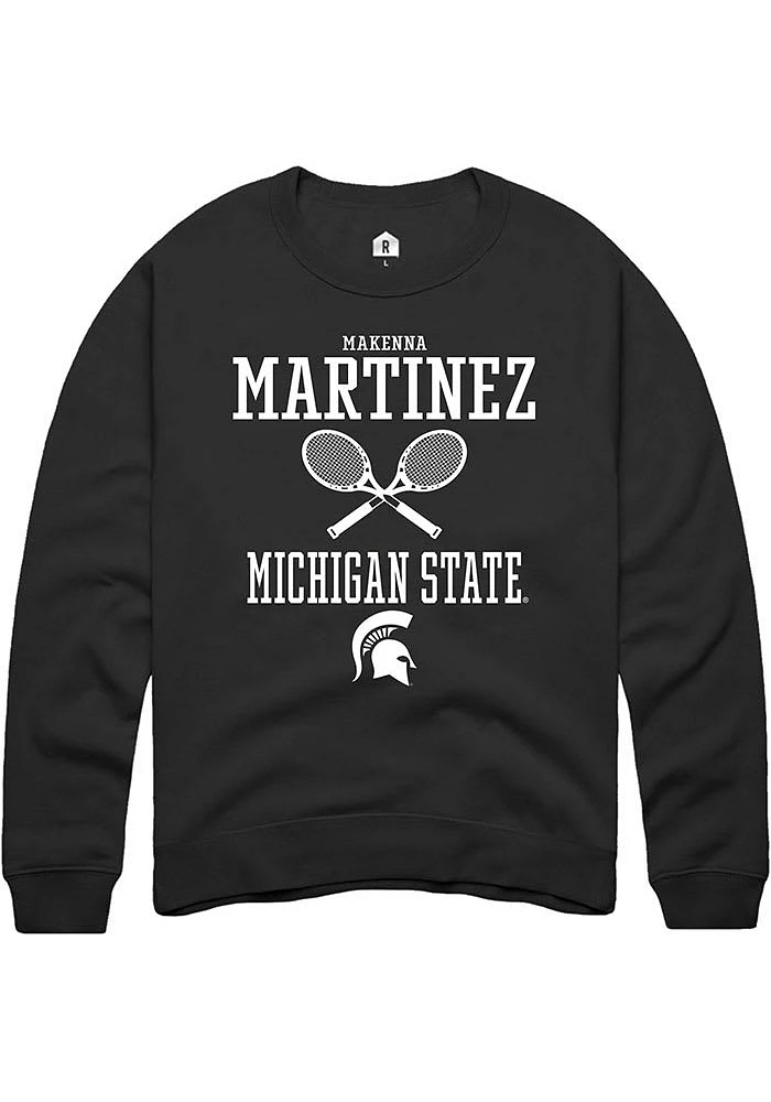 Makenna Martinez Rally Michigan State Spartans Mens NIL Sport Icon Long Sleeve Crew Sweatsh