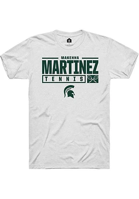 Makenna Martinez Michigan State Spartans Rally NIL Stacked Box Short Sleeve T Shirt