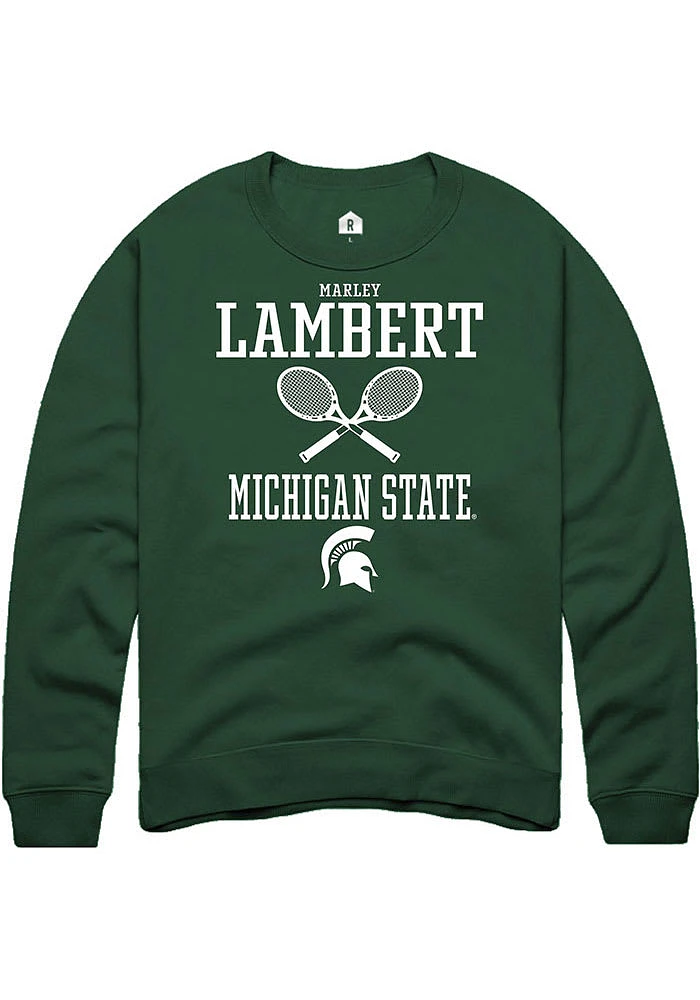 Marley Lambert Rally Michigan State Spartans Mens NIL Sport Icon Long Sleeve Crew Sweatshir