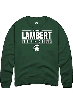 Marley Lambert Rally Michigan State Spartans Mens NIL Stacked Box Long Sleeve Crew Sweatshi