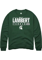 Marley Lambert Rally Michigan State Spartans Mens NIL Stacked Box Long Sleeve Crew Sweatshi
