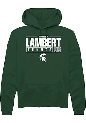 Marley Lambert Rally Michigan State Spartans Mens NIL Stacked Box Long Sleeve Hoodie
