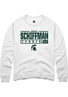 Marlo Schiffman Rally Michigan State Spartans Mens NIL Stacked Box Long Sleeve Crew Sweatsh