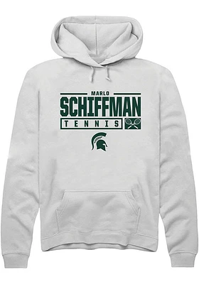 Marlo Schiffman Rally Michigan State Spartans Mens NIL Stacked Box Long Sleeve Hoodie