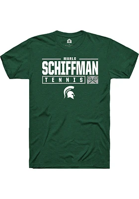 Marlo Schiffman Michigan State Spartans Rally NIL Stacked Box Short Sleeve T Shirt